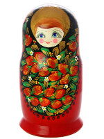 Матрешка "Хохлома классическая" 15 м , арт. 1515