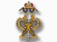Знак ордена Святого Андрея Первозванного (с кристаллами Swarovski) копия