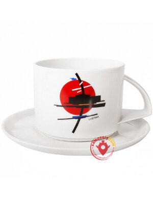 Чайная чашка с блюдцем форма Баланс рисунок Суетин ИФЗ